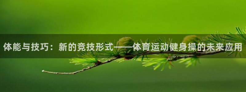 必一运动：体能与技巧：新的竞技形式——体育运动健身操的未来应用